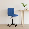 Image de vidaXL Chaise pivotante de bureau Bleu Velours334360