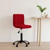 Image de vidaXL Chaise pivotante de bureau Rouge bordeaux Velours334362