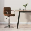 Image de vidaXL Tabouret de bar Marron Tissu