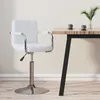Image de vidaXL Vidaxl Tabouret De Bar Blanc Similicuir