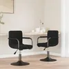 Image de vidaXL Chaises pivotantes à manger lot de 2 noir velours334614