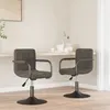Image de vidaXL Chaises pivotantes à manger lot de 2 gris foncé velours334618