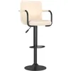 Image de vidaXL Vidaxl Tabouret De Bar Crème Tissu