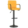 Image de vidaXL Vidaxl Tabouret De Bar Jaune Moutarde Tissu