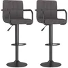 Image de vidaXL Vidaxl Tabourets De Bar Lot De 2 Taupe Tissu