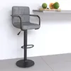 Image de vidaXL Tabouret de bar Gris clair Velours334648