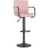 Image de vidaXL Vidaxl Tabouret De Bar Rose Velours