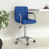 Image de vidaXL Chaise pivotante de bureau Bleu Tissu334671