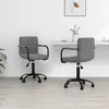 Image de vidaXL Chaises pivotantes à manger lot de 2 gris foncé velours334722