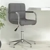 Image de vidaXL Chaise pivotante de bureau Gris foncé Tissu334730