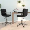 Image de vidaXL Chaises à manger pivotantes lot de 2 Noir Similicuir334760