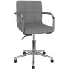 Image de vidaXL Vidaxl Chaise Pivotante De Bureau Gris Clair Tissu