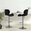 Image de vidaXL Tabourets de bar lot de 2 noir velours334908