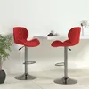 Image de vidaXL Tabourets de bar 2 pcs Rouge bordeaux Velours