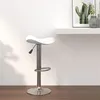 Image de vidaXL Tabouret de bar Blanc Acier chromé et cuir artificiel335079