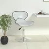 Image de vidaXL Tabouret de bar Blanc Similicuir335109