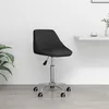 Image de vidaXL Chaise de bureau pivotante Noir Similicuir335190