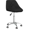 Image de vidaXL vidaXL Chaise de bureau pivotante Noir Similicuir
