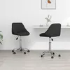 Image de vidaXL Chaises à manger pivotantes lot de 2 noir similicuir335200