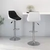 Image de vidaXL Tabourets de bar lot de 2 noir et blanc similicuir335240