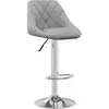 Image de vidaXL Vidaxl Tabouret De Bar Gris Clair Velours