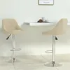 Image de vidaXL Tabourets de bar lot de 2 crème velours335304