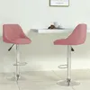 Image de vidaXL Tabourets de bar lot de 2 rose velours335310