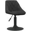 Image de vidaXL Vidaxl Tabouret De Bar Noir Velours