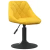 Image de vidaXL vidaXL Tabouret de bar Jaune moutarde Velours