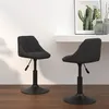 Image de vidaXL Chaises pivotantes à manger lot de 2 Noir Velours335324