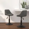 Image de vidaXL Chaises pivotantes à dîner lot de 2 Gris foncé Velours335328