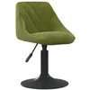 Image de vidaXL Chaises pivotantes à manger lot de 2 vert clair velours
