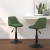 Image de vidaXL Chaises pivotantes à manger lot de 2 vert foncé velours335330