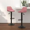 Image de vidaXL Tabourets de bar lot de 2 rose velours335354