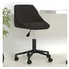 Image de vidaXL Chaise pivotante de bureau Noir Velours335481