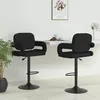 Image de vidaXL Vidaxl Tabourets De Bar Lot De 2 Noir Tissu