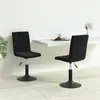 Image de vidaXL Chaises pivotantes à manger lot de 2 noir velours335738