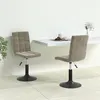 Image de vidaXL Chaises pivotantes à manger lot de 2 gris clair velours335741