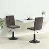 Image de vidaXL Chaises pivotantes à manger lot de 2 gris foncé velours335742