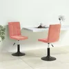 Image de vidaXL Chaises pivotantes à manger lot de 2 rose velours335746