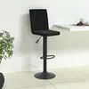 Image de vidaXL Tabouret de bar Noir Velours335749