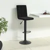 Image de vidaXL Tabouret de bar Noir Velours