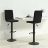 Image de vidaXL Tabourets de bar lot de 2 noir velours