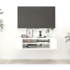 Image de vidaXL Meuble TV suspendu Blanc 100x30x26,5 cm Bois d’ingénierie806229