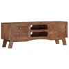 Image de vidaXL Meuble TV 110x30x40 cm Bois de manguier brut328303