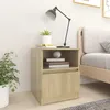 Image de vidaXL Tables de chevet 2 pcs Chêne sonoma 40x40x50 cm Aggloméré806164
