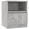 Image de Vidaxl Table De Chevet Gris BÃ©ton 40x40x50 Cm AgglomÃ©rÃ©