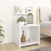 Image de vidaXL Table de chevet Blanc 40x35x60 cm Aggloméré