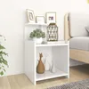 Image de Vidaxl Table De Chevet Blanc 40x35x60 Cm AgglomÃ©rÃ©