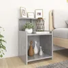 Image de Vidaxl Table De Chevet Gris BÃ©ton 40x35x60 Cm AgglomÃ©rÃ©
